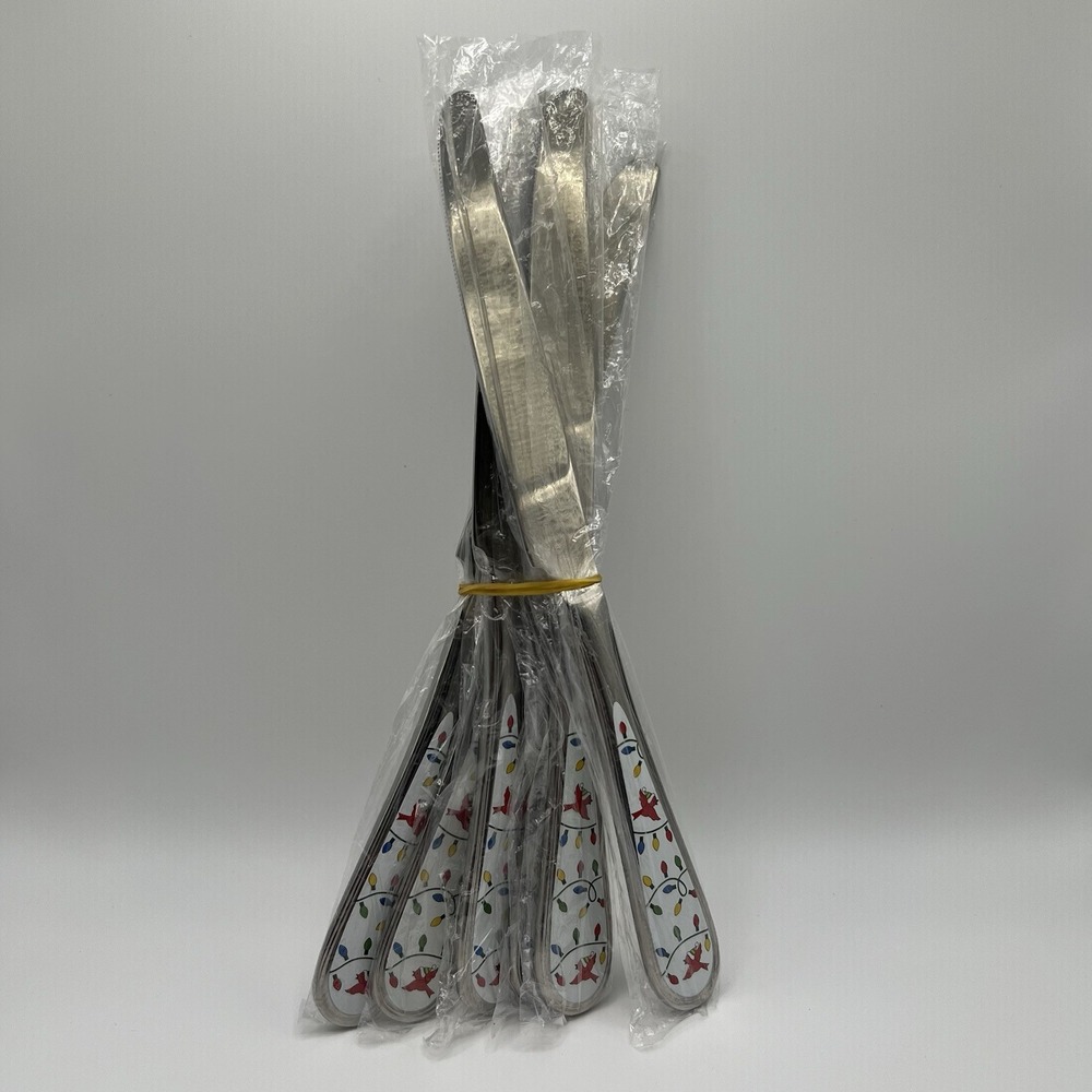 Temp-tations Tara Winter Whimsy Set of 6‎ Knives New! Christmas Holiday